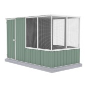 Flat roof Aviary Kit 1.52mW x 2.96mD x 1.80mH Pale Eucalypt